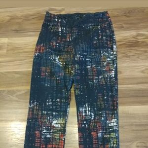 Joseph ribkoff plaid stretch crop pants